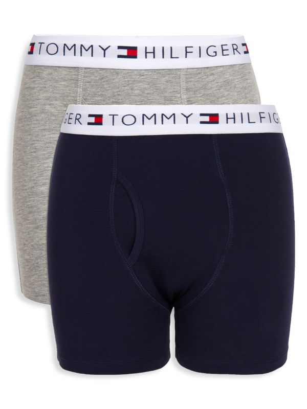 Tommy Hilfiger Boy's 2-Pack Logo Boxer Briefs